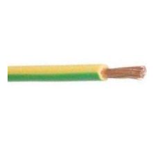 Cabo, cobre, unipolar, flexvel, 2,5 mm, verde amarelo, PVC, 450/750 V, classe 4, rolo 100 metros