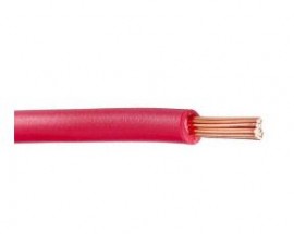 Cabo, cobre, unipolar, flexvel, 4 mm, vermelho, PVC, 450/750 V, classe 4, rolo 100 metros